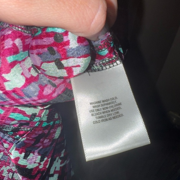 Attention Multi-Colored Textured Shift Dress, Size Large - Picture 4 of 10